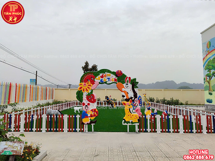 Thi công lắp đặt khu vườn cổ tích cho trường mầm non tại Thanh Hoá