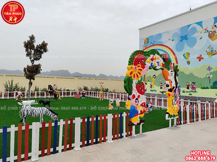 Thi công lắp đặt khu vườn cổ tích cho trường mầm non tại Thanh Hoá
