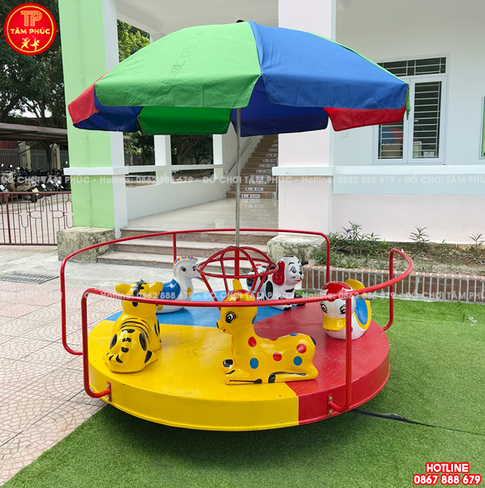 4 mẫu đu quay mâm quay 5 chỗ ngồi cho bé vừa chất vừa rẻ