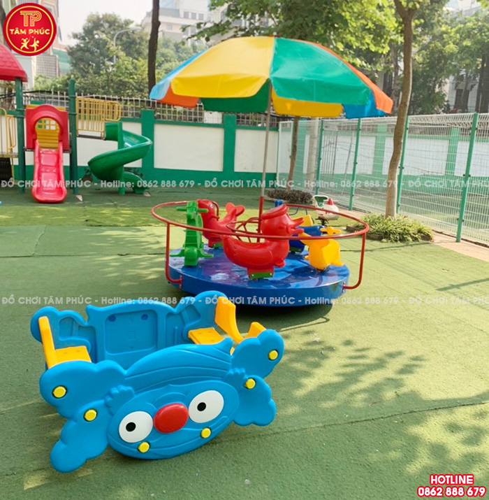 4 mẫu đu quay mâm quay 5 chỗ ngồi cho bé vừa chất vừa rẻ