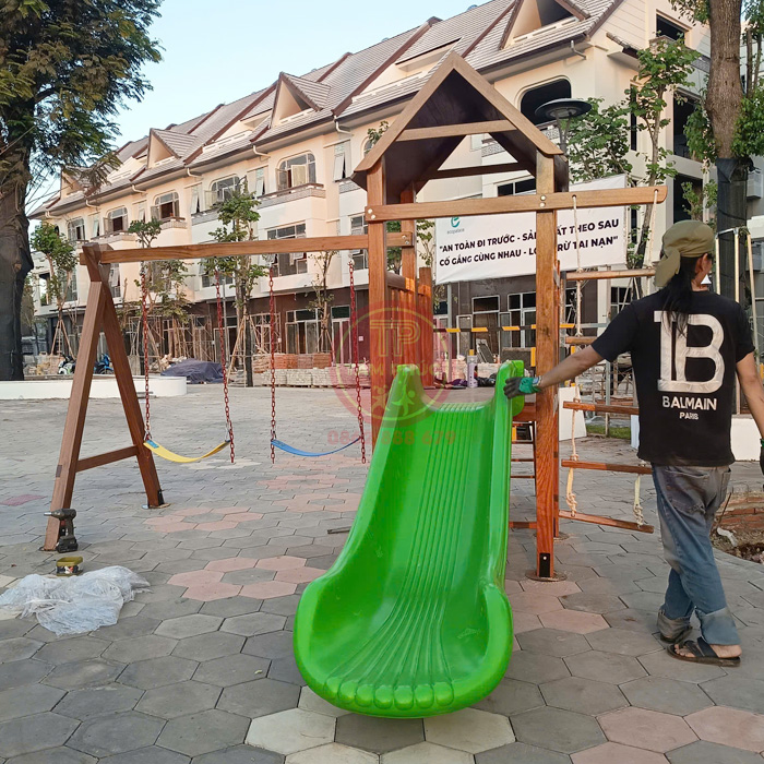 TPG1-006-nha-choi-cau-truot-kem-xich-du-go-ngoai-troi-cho-be-4 Nhà chòi cầu trượt kèm xích đu gỗ ngoài trời cho bé TPG1-006