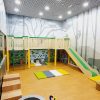 Bộ nhà chơi cầu trượt gỗ cho bé trong nhà đẹp TPG2-009