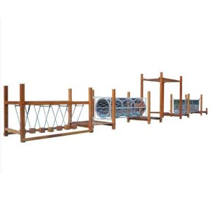 Bộ vận động thể chất ngoài trời bằng gỗ cho trẻ em TPG3-012