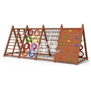 Vách leo trèo vận động thể chất gỗ cho bé TPG3-015