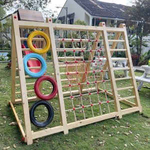 Vách leo trèo chữ A đa năng bằng gỗ cho trẻ em TPG3-016