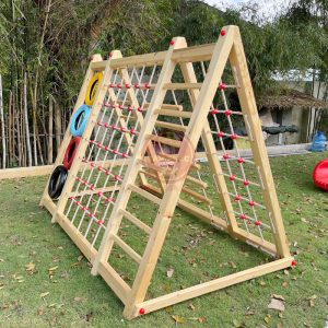 Vách leo trèo chữ A đa năng bằng gỗ cho trẻ em TPG3-016