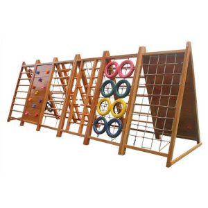 Bộ vách leo trèo bằng gỗ chữ A đa năng cho bé TPG3-017