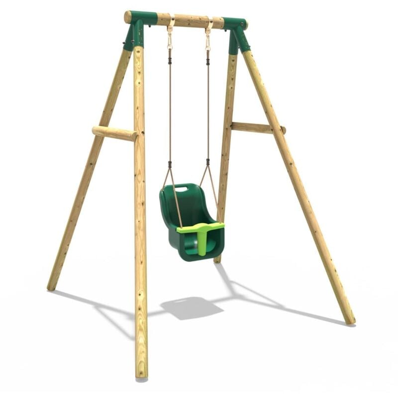 Xích đu gỗ cho trẻ em 1 ghế ngồi dựa đẹp giá rẻ TPG4-002