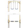 Mẫu xích đu gỗ cho trẻ 2 ghế ngồi đẹp giá rẻ TPG4-003