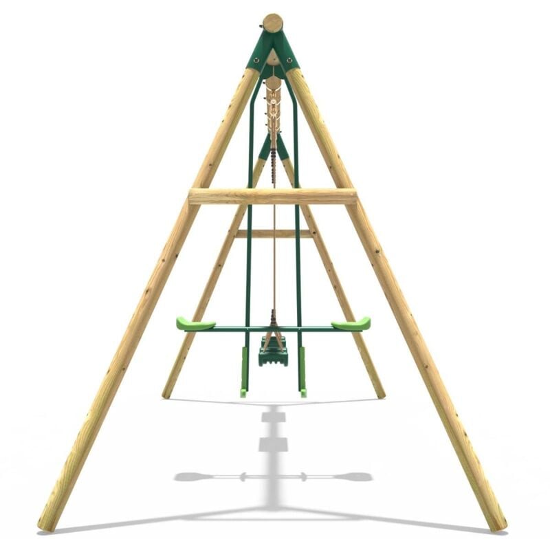 Mẫu xích đu gỗ cho bé 3 ghế 4 chỗ ngồi đẹp TPG4-005