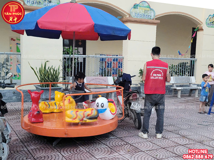 Thi công lắp đặt đồ chơi ngoài trời cho trường mầm non tại Bắc Ninh