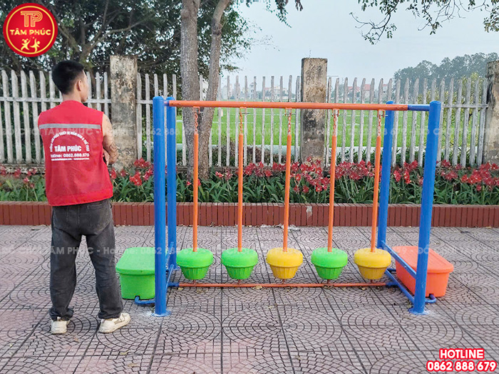 Thi công lắp đặt đồ chơi ngoài trời cho trường mầm non tại Bắc Ninh