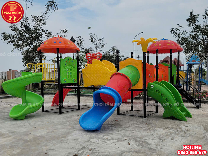 Thi công lắp đặt đồ chơi ngoài trời tại trường mầm non tại Phú Thọ