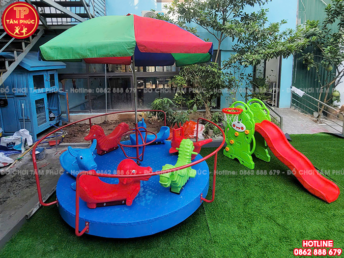 Mẫu đu quay mâm quay 6 chỗ ngồi cho bé giá rẻ nên mua