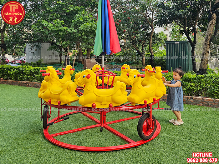 5 mẫu mâm quay đu quay con ngựa cho bé siêu đẹp siêu rẻ