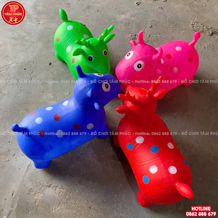 Thú nhún bơm hơi nhập khẩu cho bé mầm non NK12-016