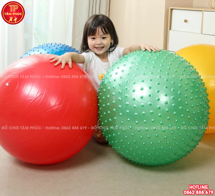 Quả bóng gai cao su cho bé vui chơi NK5-002