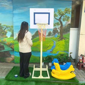 Cột ném bóng rổ ngoài trời cho bé mầm non TP14-032