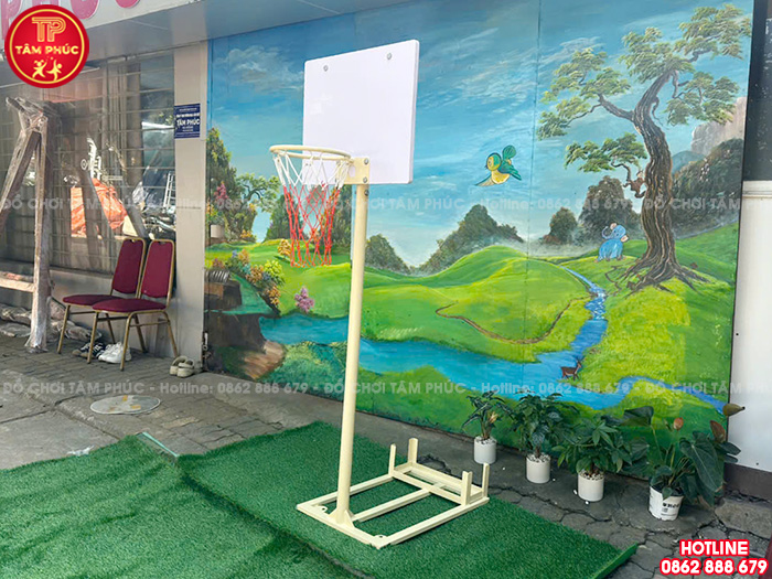 Cột ném bóng rổ ngoài trời cho bé mầm non TP14-032
