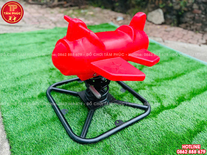 Thú nhún lò xo máy bay cho bé nhựa nhập khẩu TP2-043
