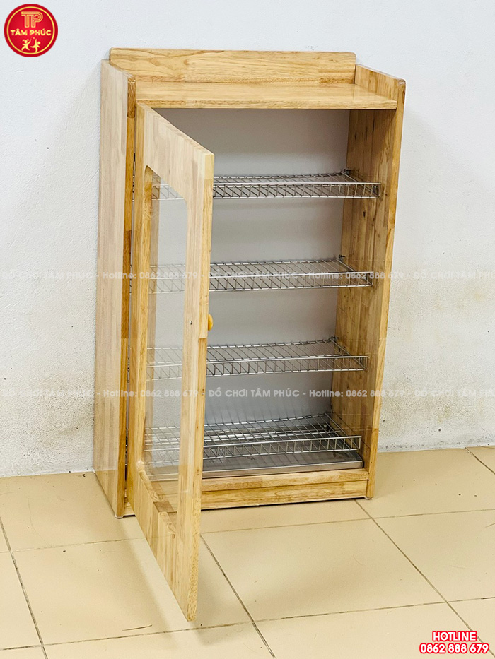 7 mẫu giá úp cốc và tủ úp ca cốc mầm non bằng gỗ và inox giá siêu tốt