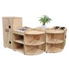 Giá kệ góc bếp chơi nấu ăn cho bé mầm non NT4-022