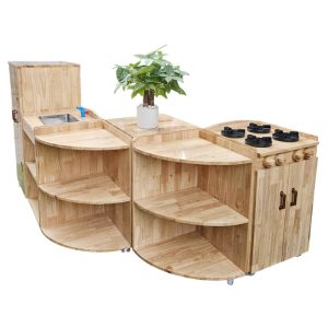 Giá kệ góc bếp chơi nấu ăn cho bé mầm non NT4-022