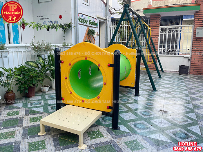 Lắp đặt đồ chơi ngoài trời cho trường mầm non tư thục tại Hải Phòng