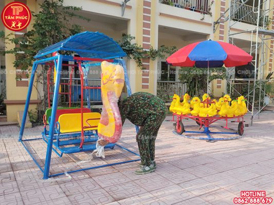Thi công lắp đặt đồ chơi ngoài trời trường mầm non tại Nam Định