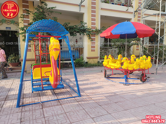Thi công lắp đặt đồ chơi ngoài trời trường mầm non tại Nam Định