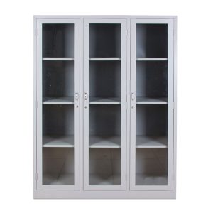 Tủ hồ sơ sắt 3 khoang kính trong suốt cho trường mầm non NT5-007