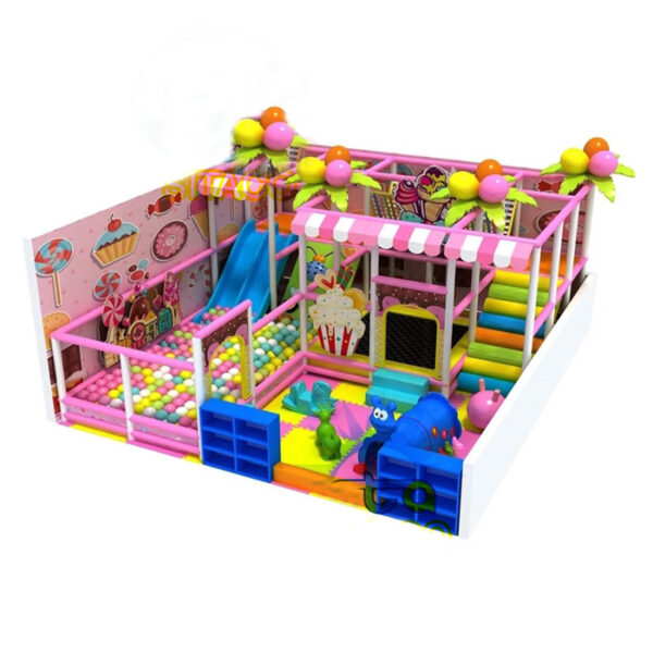 Thi công lắp đặt nhà bóng liên hoàn trong nhà cho bé