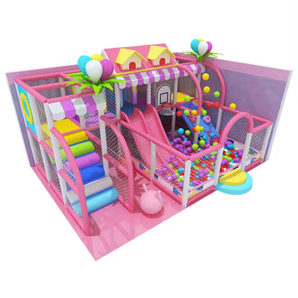 Thi công lắp đặt nhà bóng liên hoàn trong nhà cho bé