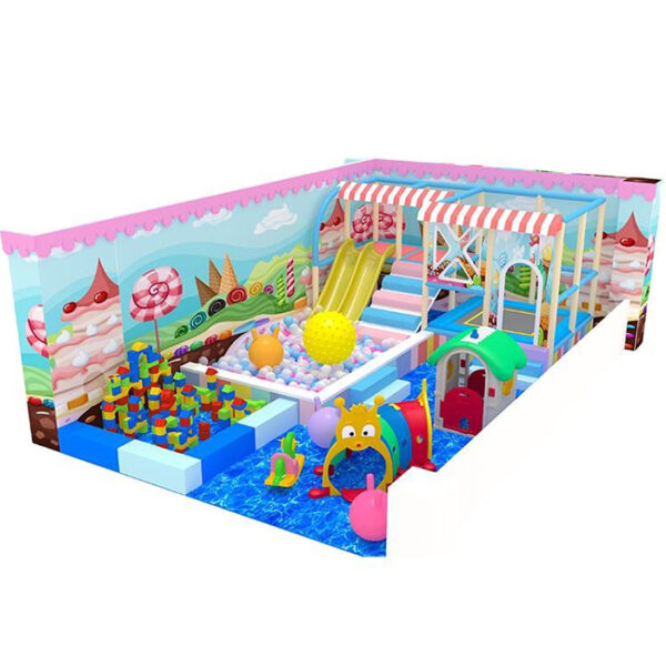 Thi công lắp đặt nhà bóng liên hoàn trong nhà cho bé