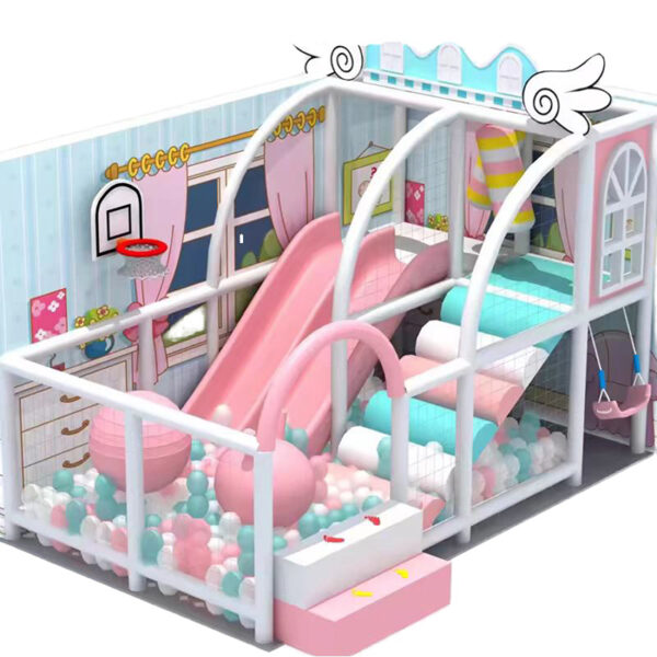 Thi công lắp đặt nhà bóng liên hoàn trong nhà cho bé