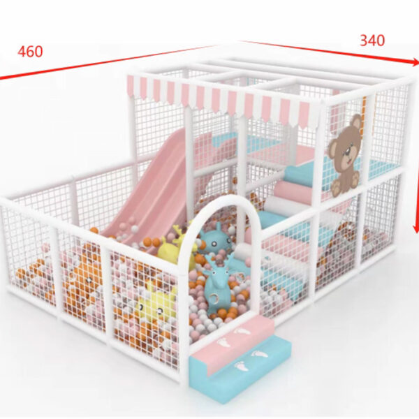 Thi công lắp đặt nhà bóng liên hoàn trong nhà cho bé