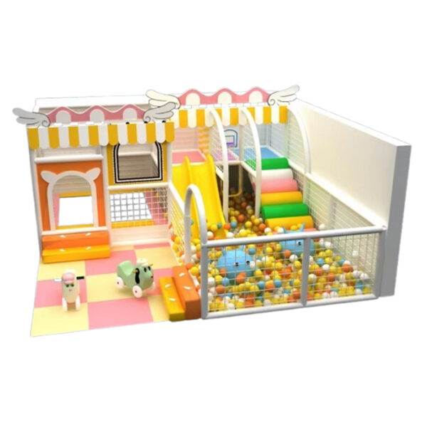 Thi công lắp đặt nhà bóng liên hoàn trong nhà cho bé