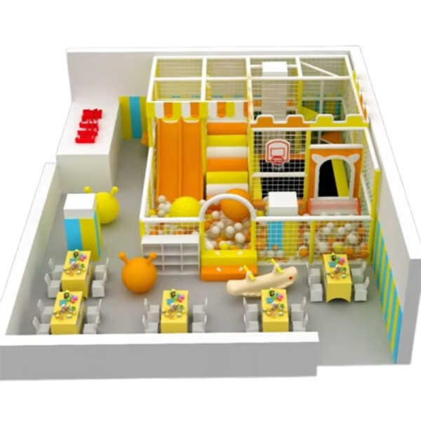 Thi công lắp đặt nhà bóng liên hoàn trong nhà cho bé