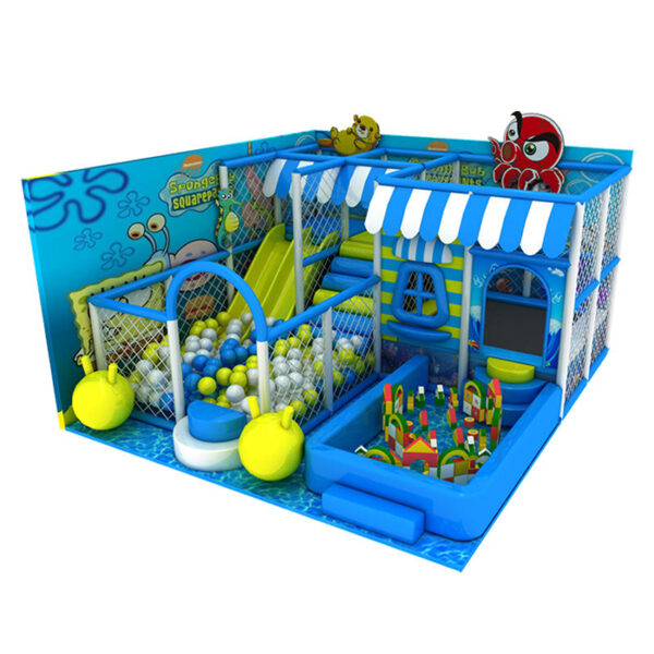 Thi công lắp đặt nhà bóng liên hoàn trong nhà cho bé