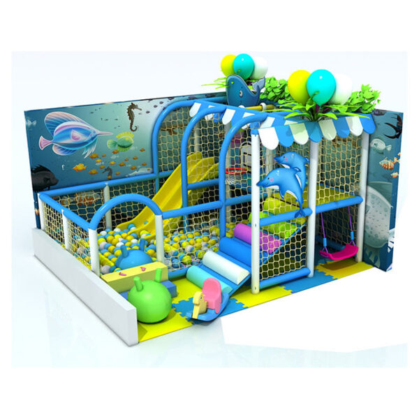 Thi công lắp đặt nhà bóng liên hoàn trong nhà cho bé