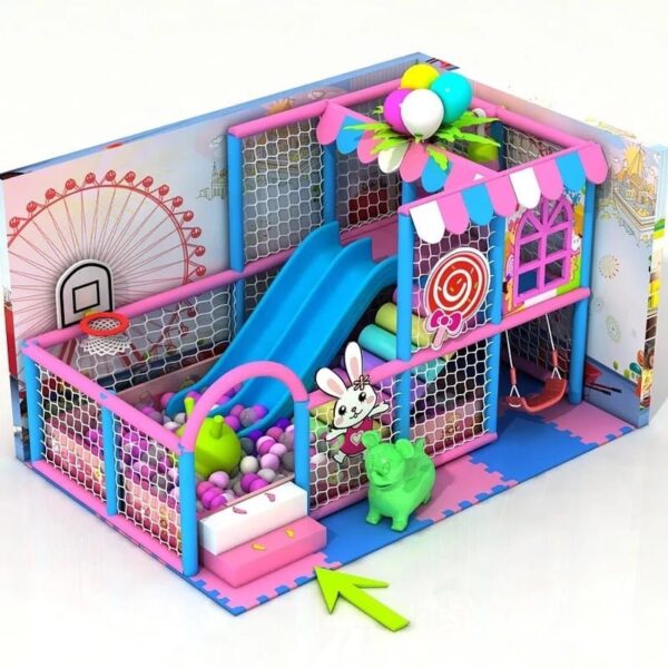 Thi công lắp đặt nhà bóng liên hoàn trong nhà cho bé