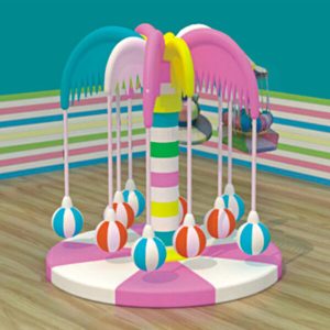 Đu quay cây dừa nhập khẩu cho nhà bóng liên hoàn trong nhà TP-KVC-003