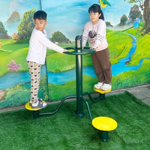 Thiết bị thể dục xoay eo 3 chỗ cho học sinh tiểu học TP14-002-A