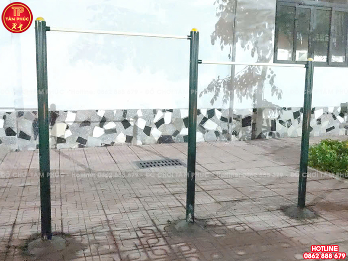 Bộ xà đơn 2 bậc ngoài trời cho học sinh tiểu học TP14-016