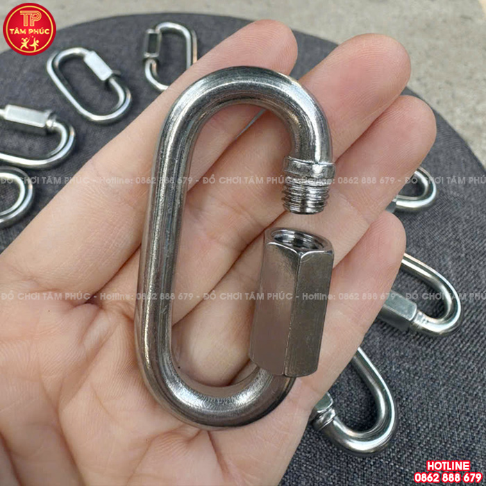Móc nối xích Φ6 inox 304 lắp cho xích đu trẻ em TP9-053
