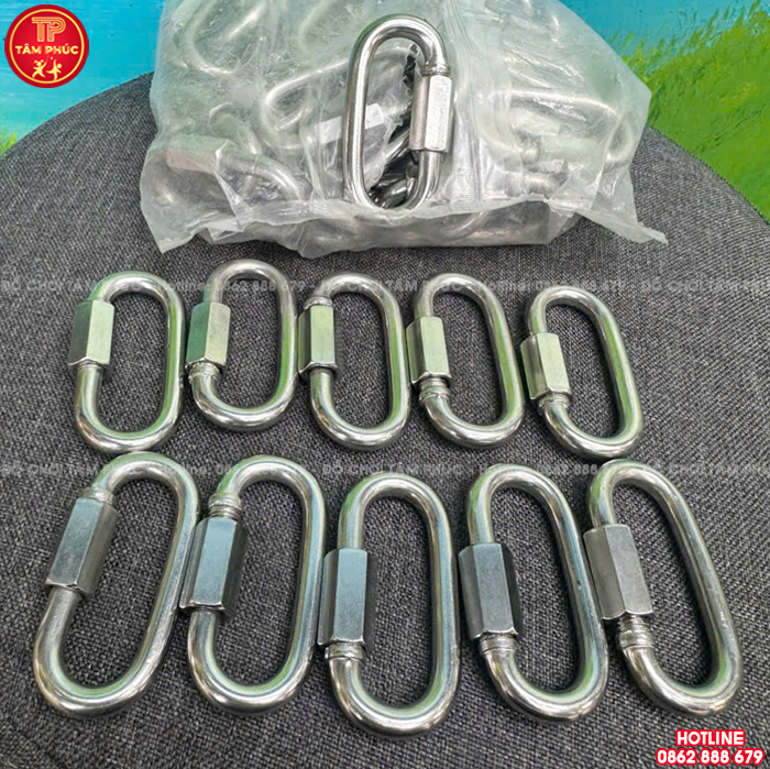 Móc nối xích Φ6 inox 304 lắp cho xích đu trẻ em TP9-053