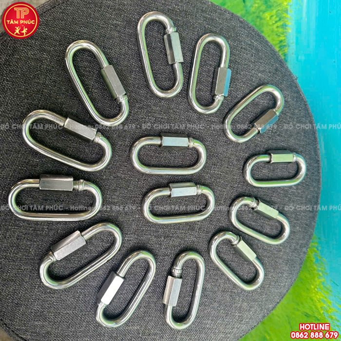 Móc nối xích Φ6 inox 304 lắp cho xích đu trẻ em TP9-053