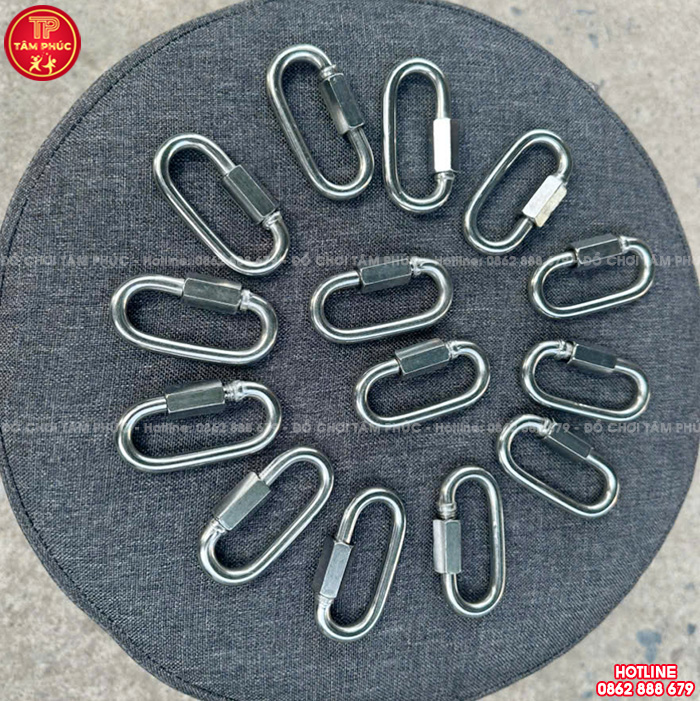 Móc nối xích Φ6 inox 304 lắp cho xích đu trẻ em TP9-053