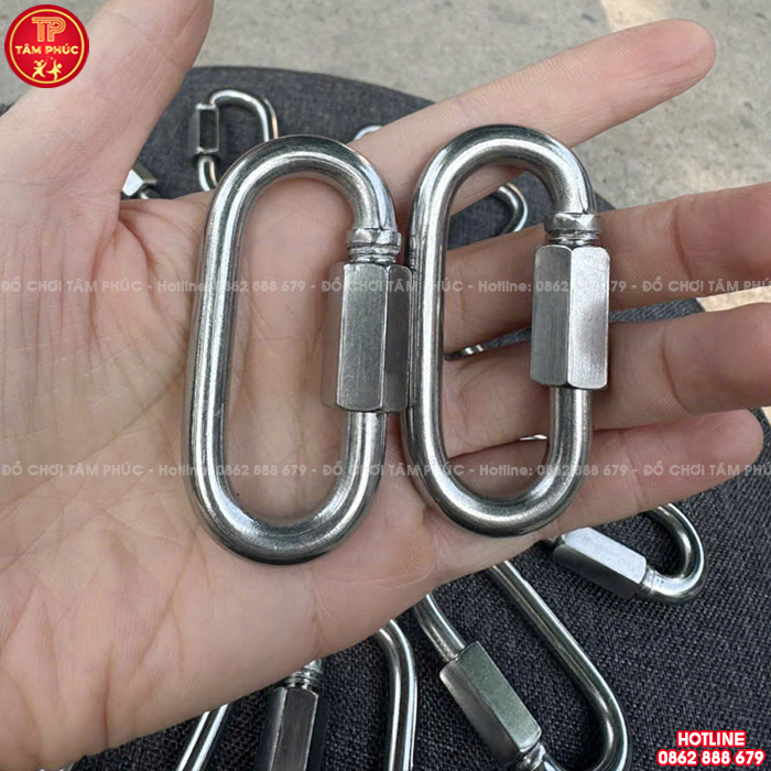 Móc nối xích Φ6 inox 304 lắp cho xích đu trẻ em TP9-053