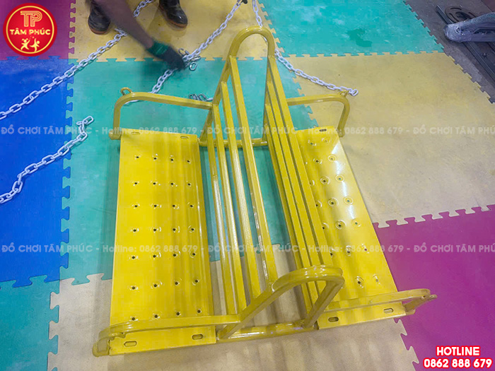 Ghế cho xích đu 4 chỗ bằng sắt cho bé mầm non TP9-054
